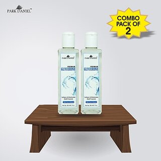 PARK DANIEL Premium Glycerine - For Softens & Moisturises, Multi-Purpose Combo Pack of 2 bottles of 200 ml(400 ml) (400 ml)