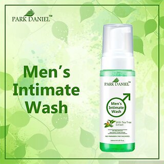 PARK DANIEL Men's Intimate Wash Maintain Ph Balance with TeaTree Extract Pack of 1 of 150ML (150 ml)