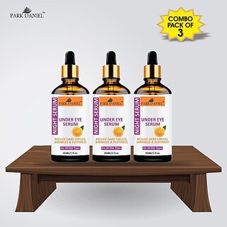 PARK DANIEL Premium Under Eye Serum For Men and Women Combo Pack of 3 Bottle of 30 ML(90 ML) (90 ml)