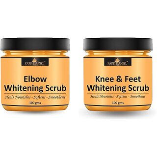 PARK DANIEL Elbow & Underarms Skin Exfoliates Body Whitening Scrub Pack of 2 100gm(200 gm) Scrub (200 g)