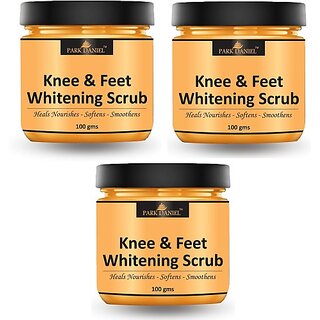 PARK DANIEL Underarms Whitening Body Scrub Skin Exfoliating Pack of 4 of 100 gm(400 gms) Scrub (400 g)