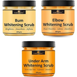 PARK DANIEL Mix Fruit Facial & Body Scrub Pigmention & Dead Skin Removal Pack of 3 of 100ML Scrub (300 ml)