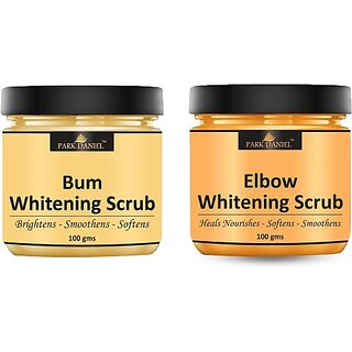 PARK DANIEL Neck & Back Whitening Body Scrub Skin Exfoliating Pack of 4 of 100 gm(400 gms) Scrub (400 g)