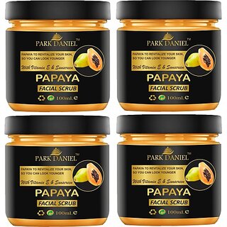 PARK DANIEL Haldi Chandan Facial & Body Scrub- Instant Glowing Clear Skin Pack of 2 of 100ML Scrub (200 ml)