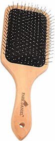 PARK DANIEL Wooden Bamboo Eco Friendly Paddle Hair Brush Help Growth & Add Hair Shine Pack 1 ()