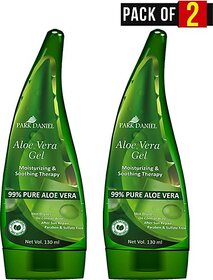 PARK DANIEL 99% Pure Aloe Vera Gel- For Moisturizing,Cooling & Soothing (260 ml)