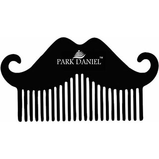 PARK DANIEL Mustache Beard Comb For Beard Shaping & Styling Pack Of 1 Pcs ()
