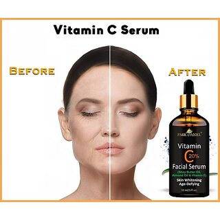 PARK DANIEL Vitamin C Serum with Hyaluronic acid- Anti Ageing and Anti Wrinkle(30 ml) (30 ml)