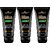 PARK DANIEL Activated Charcoal Face Scrub - For Remove Blackheads & Deep Cleansing Combo pack of 3 tubes of 60 gms(180 gms) Scrub (180 g)
