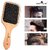 PARK DANIEL Wooden Bamboo Eco Friendly Paddle Hair Brush Help Growth & Add Hair Shine Pack 1 ()