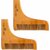 PARK DANIEL Handcrafted Wooden L Shaped Beard Comb For Men Pack of ( 2 Pcs.) ()