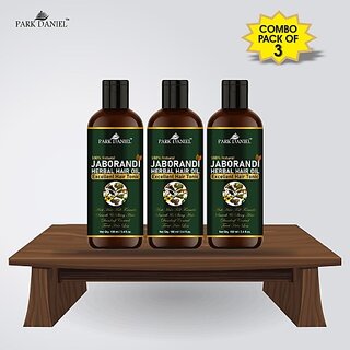 PARK DANIEL Jaborandi Herbal Hair Growth Oil - For Anti Hair Fall and Strong & Shiny Hair Combo Pack 3 Bottle of 100 ml(300 ml) Hair Oil (300 ml)