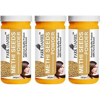 PARK DANIEL Premium Fenugreek (Methi) Powder Combo Pack 3 bottles of 100 gms(300 gms) (300 g)