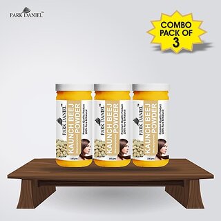 PARK DANIEL Premium Kaunch Beej Powder Combo Pack 3 bottles of 100 gms(300 gms) (300 g)