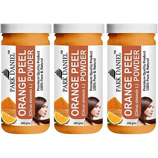 PARK DANIEL Premium Orange Peel Powder - For Skin Whitening Combo Pack 3 bottles of 100 gms(300 gms) (300 g)