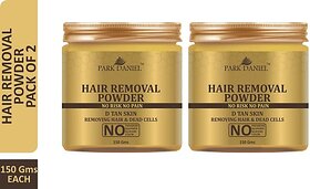 PARK DANIEL Herbal Hair Removing Waxing Powder (Instant Hair Remover)- For Easy Hair Removal with No Risk & No Pain Combo pack of 2 bottles of 150 gms(300 gms) Wax (300 g, Set of 2)