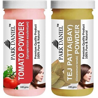PARK DANIEL Premium Tomato Powder & Tej Patta(Bay) Powder Combo Pack of 2 Jars of 100 gms(200 gms) (200 g)