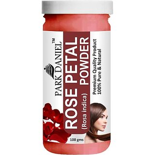 PARK DANIEL Premium Rose Petal Powder - For Skin and Hair (100 gms) (100 g)