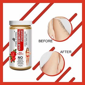 PARK DANIEL Premium Rose Fragrance Hair Removal Powder- For Easy Hair Removal Of Underarms, Hand, Legs & Bikini Line(Three in one Use)(150gm) Wax (150 g)