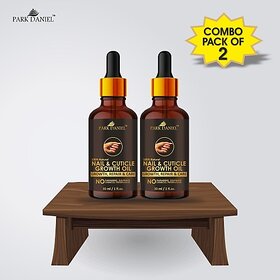 PARK DANIEL Premium Nail & Cuticle Growth Oil- For Nail Growth, Repair & Cuticle Care Combo pack of 2 bottles of 30 ml(60 ml) Yellow (Pack of 2)