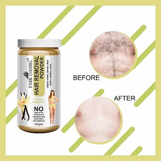 PARK DANIEL Premium Vanilla Fragrance Hair Removal Powder- For Easy Hair Removal Of Underarms, Hand, Legs & Bikini Line(Three in one Use)(150gm) Wax (150 g)