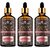 PARK DANIEL Natural Caffeine Lip Serum Oil With Vitamin E and Almond Oil- For Soft Lips Combo Pack Of 3 Bottles of 30ml (90ml) (90 ml, Brown)