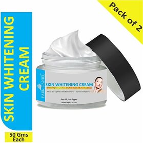 PARK DANIEL Skin Whitening & Brightening Cream- Natural Skin Lightner, Dark Spot Corrector & Improves Complexion Combo pack of 2 Jars of 50 gms(100 Gms) (100 g)