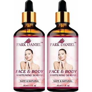 PARK DANIEL Face and Body Skin Whitening Serum Uneven tone,Spot Removal Pack of 2(30 ml) Men & Women (60 ml)