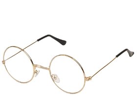 29K Unisex Round Transparent/Golden Frame Sunglasses (Pack of 1)