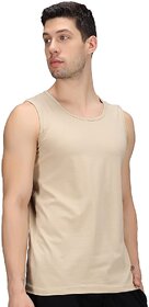 29K Men's Beige Cotton Blended Vest