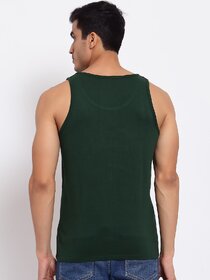 29K Men's Bottle Green Cotton Blended Vest