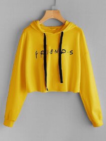 Vivient Women Yellow Friends Printed Sweatshirt