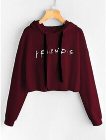 Vivient Women Maroon Friends Printed Sweatshirt