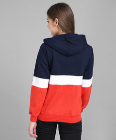 Vivient Women Grey Black Maroon Color Block Sweatshirt