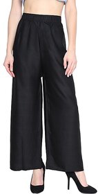 29K Pack of 1 Black Rayon Palazzo - (ME-RP-Blk)