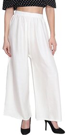 29K Pack of 1 White Rayon Palazzo - (ME-RP-Wht)