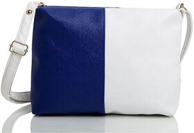 29K Dual color sling bags Blue white (C00020)