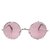29K Unisex UV Protected Pink Lens Round Frame Sunglasses
