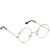 29K Unisex Round Transparent/Golden Frame Sunglasses (Pack of 1)