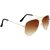 29K Gold Brown Aviator Sunglasses