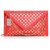 Stylish Red Golden Handbag With Golden Sling