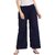 29K Pack of 1 Navy Blue Cotton Palazzo - (ME-CP-NAVY-001)