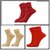 29K Warm Winter Stylist Latest velvet Socks for Women and Girls - Beige, Red, Rose Red ( Pack of 3 )