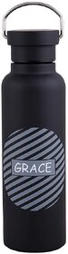 Milton 650 ml Vaccum Stainless steel flask,Black
