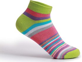 Fidato Women's Ankle Length Socks-Pack of 1 Assorted FDWS01