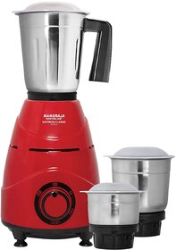 Maharaja Whiteline Mixtron Classic Mixer Grinder with 3 Jars - 500W (Red)