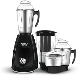 Maharaja Whiteline Turbo Prime Elite 750W Elite Mixer Grinder, Black