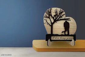 MDF Cardboard Heart Design table decorative