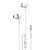 AXL PA-06 in-Ear Wired Earphone with Mic 3.5mm Jack | 1.2 Meter Cable | High Bass | White.
