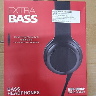 Nine9 Headphone Extra Bass MOR-600AP (Black)